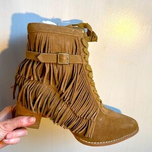 New in Box 10.5 Joyfolie Fringe Boot NWT